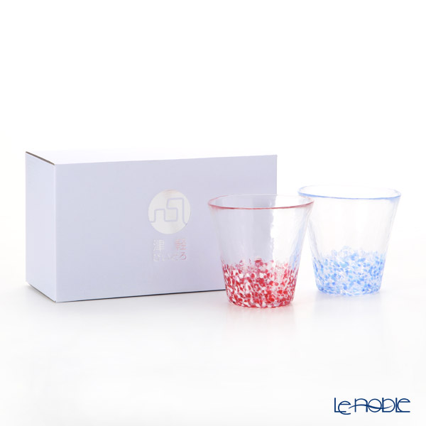 津軽びいどろ ドットグラス タンブラーペア 260ml FS-49571