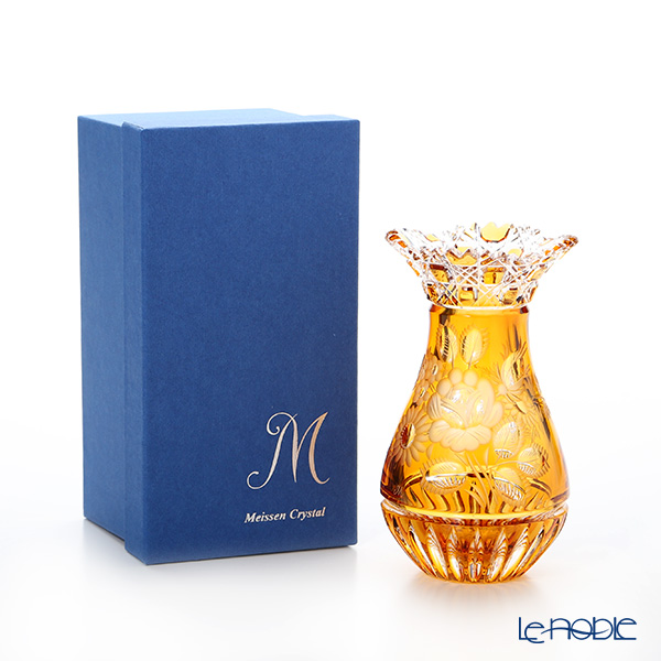 マイセン（Meissen） マイセンクリスタル MFO1420／16AB花瓶（アンバー） 16cm