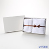 Micro Cotton 'Regular' White Mini Bath Towel, Face Towel (set of 2)