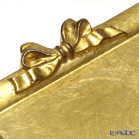 ソルディ フィレンツェ トレイ ミニ 長方形17×14.5cm リボン 横 ゴールド