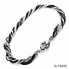 Primofiore / Venetian Glass 'ECO1426' Black & White Necklace 55cm