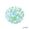 Ercole Moretti 'Millefiori / Thousand Flowers' Light Blue x Green x White Plate 8cm