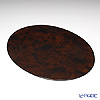 Laque Nouveau 'Biedermeier Style' Brown Oval Placemat 45.5x36cm (L)