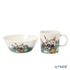 Arabia 'Moomin Classics - Little My and Meadow' 1062211&1062213 Mug 300ml, Bowl 15cm (set of 2 for 1 person)