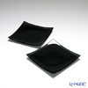 Modern Bohemia 'Classic' Black Square Plate 20x20cm (set of 2)